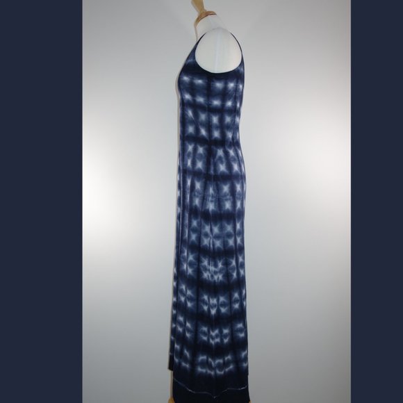 Velvet Blue Tie Dye Dress - size M - Picture 10 of 13